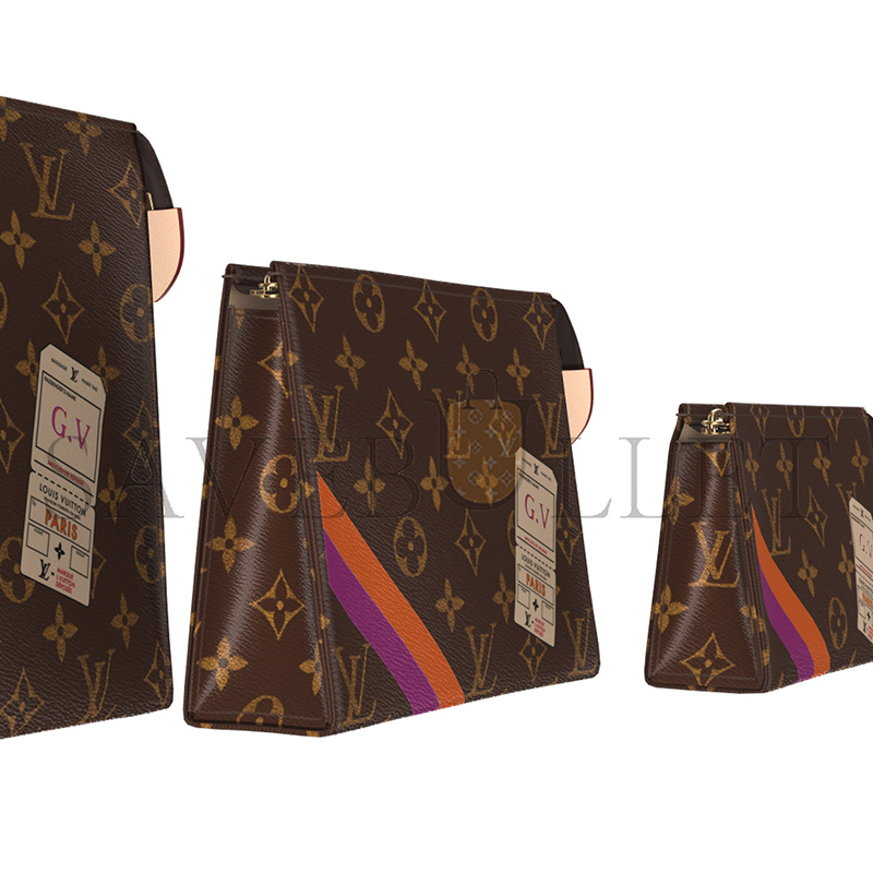 LOUIS VUITTON TRIO TOILET POUCH MON MONOGRAM P01952 (25*20*6cm)